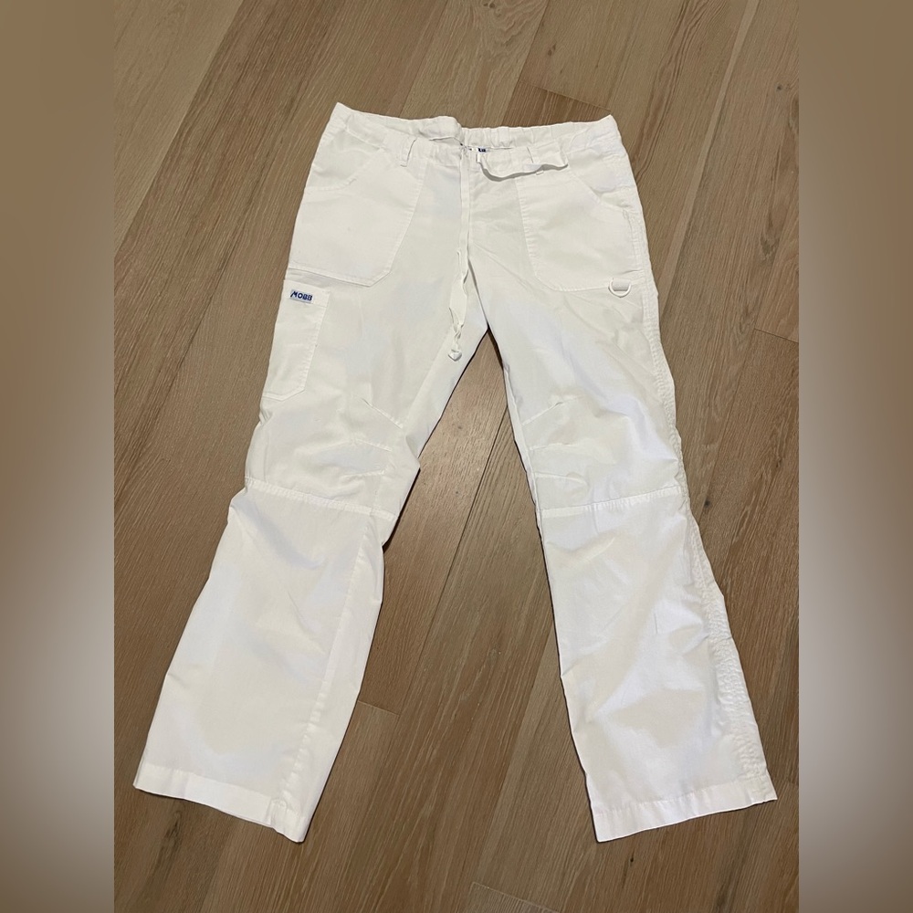 Mobb White Scrub Pants - Size Small